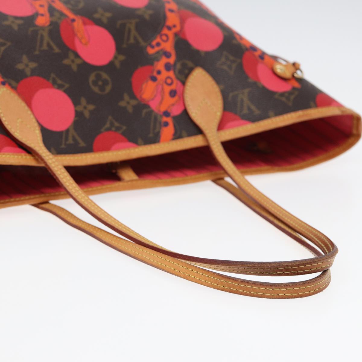 Louis Vuitton Neverfull Mm Brown Canvas Tote Bag