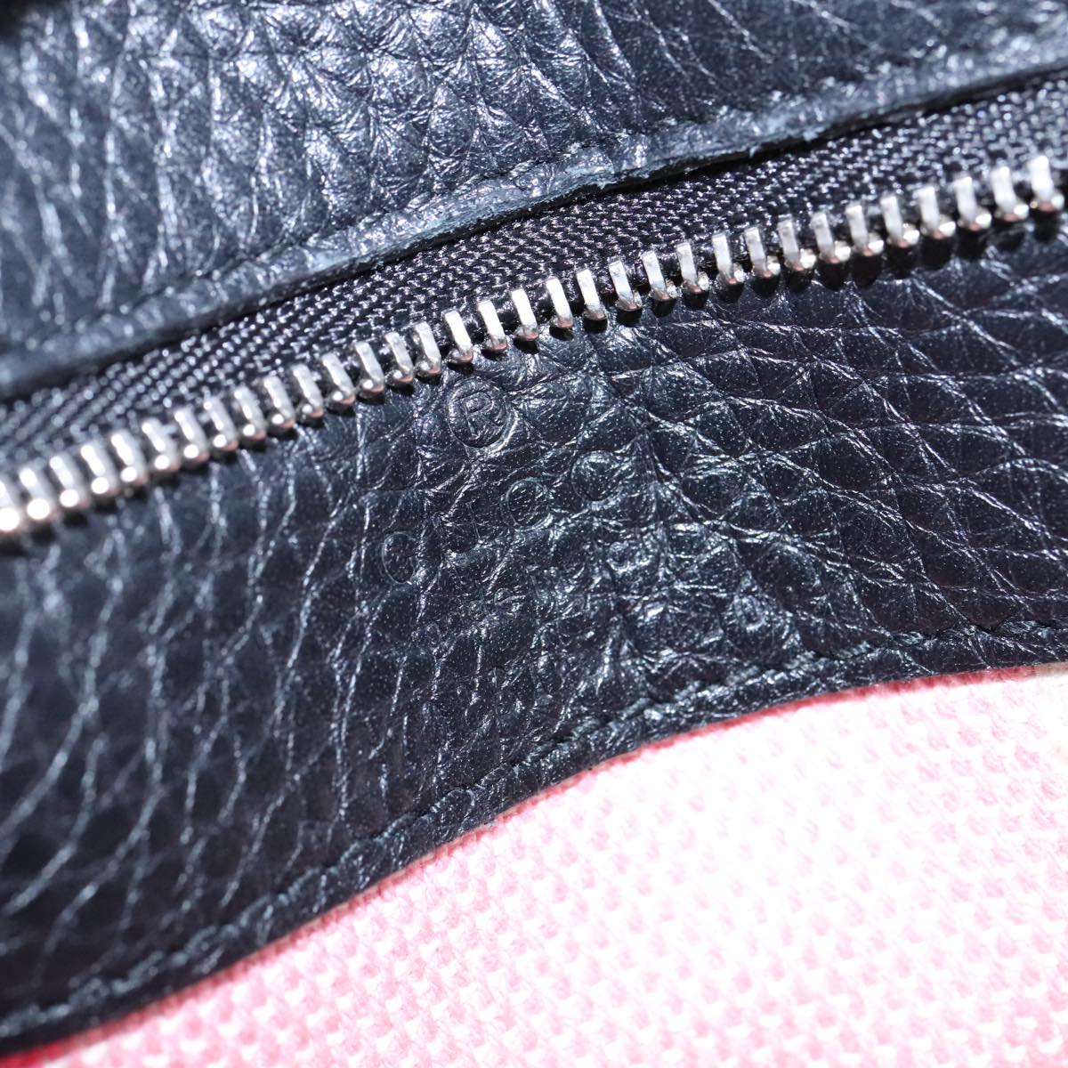 Gucci Bamboo Black Leather Handbag
