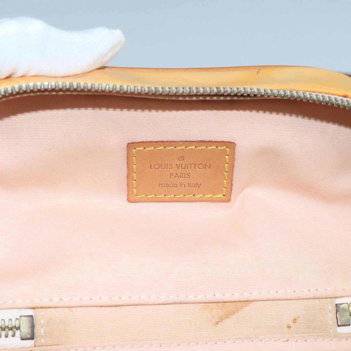 Louis Vuitton Sullivan Yellow Patent Leather Shoulder Bag