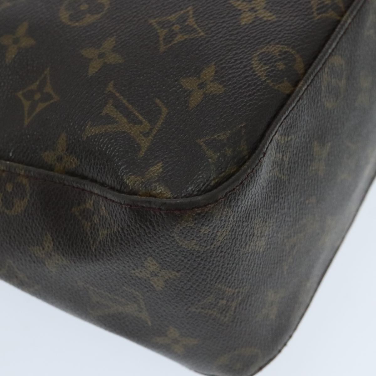Louis Vuitton Looping Gm Brown Canvas Shoulder Bag