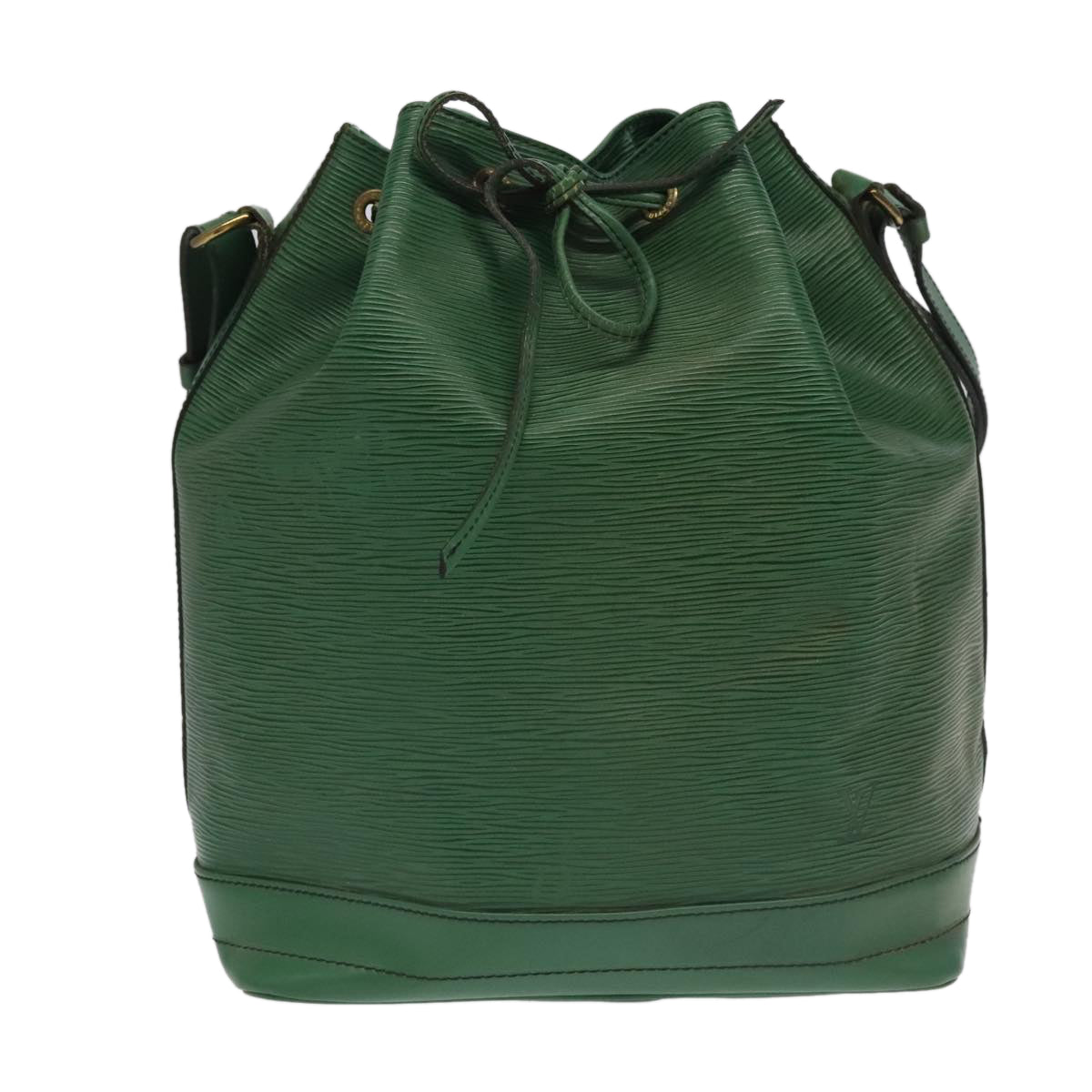Louis Vuitton Noé Green Leather Shoulder Bag