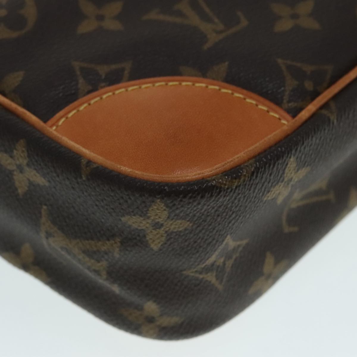 Louis Vuitton Compiegne 28 Brown Canvas Clutch Bag