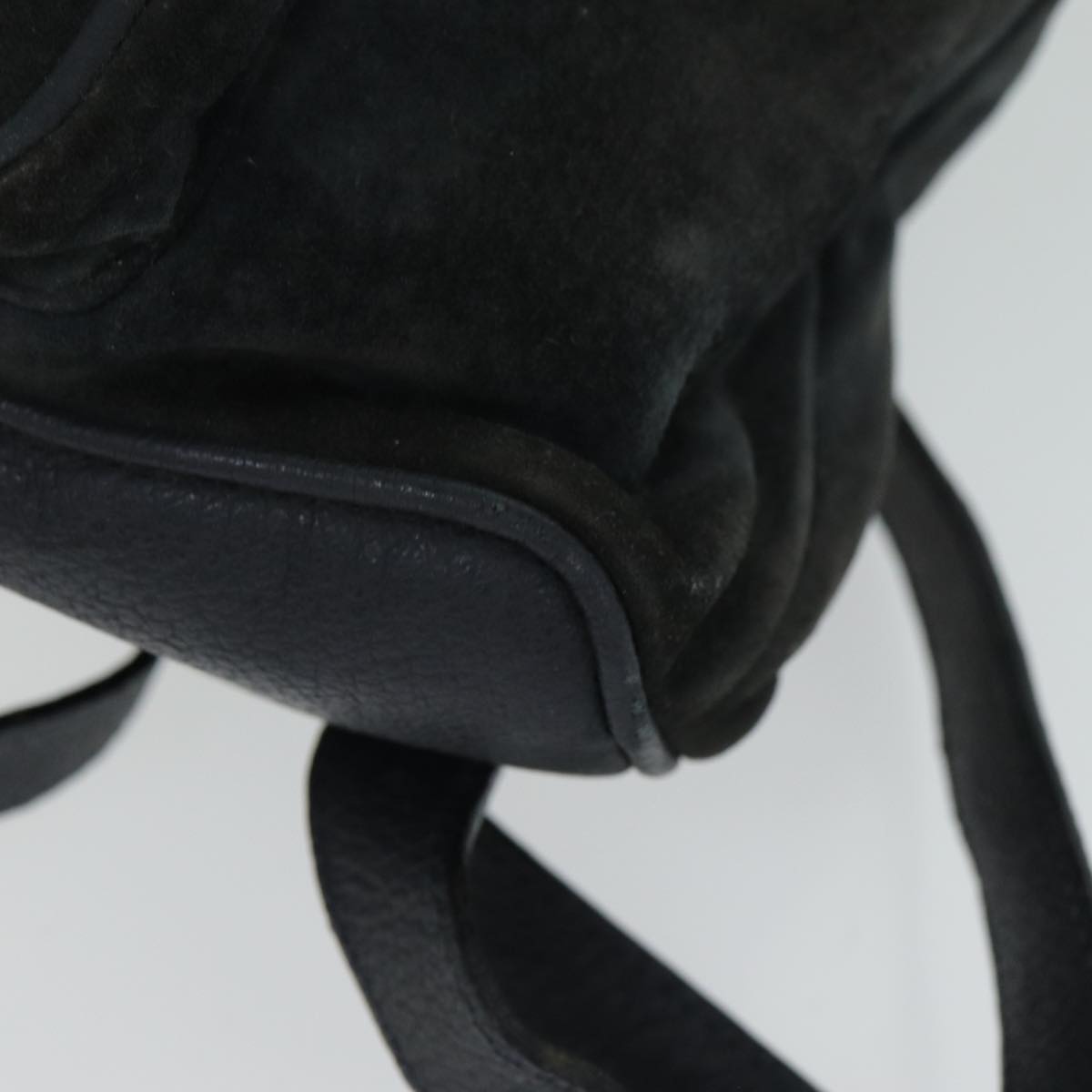 Gucci Bamboo Black Suede Backpack Bag