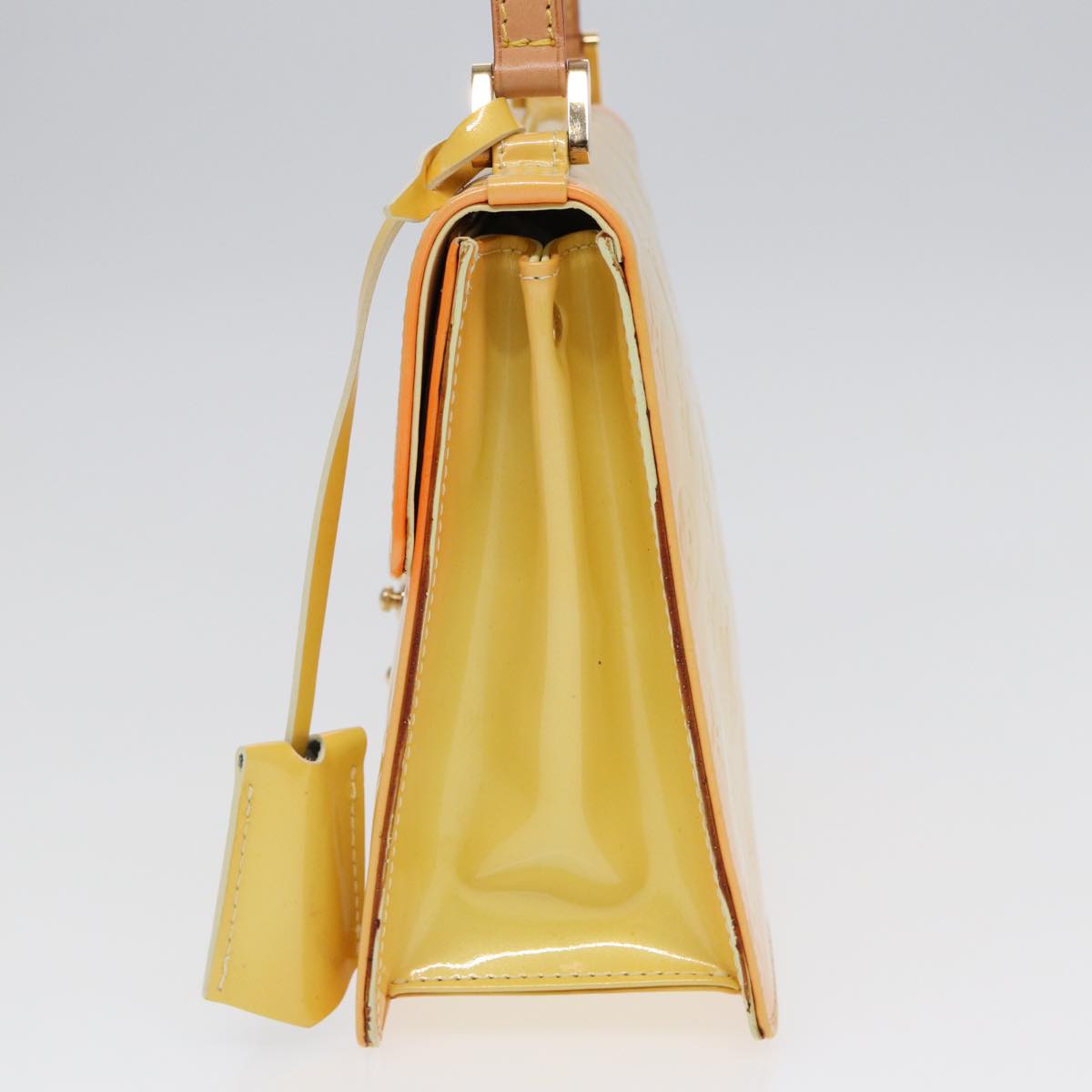 Louis Vuitton Spring Street Yellow Patent Leather Handbag
