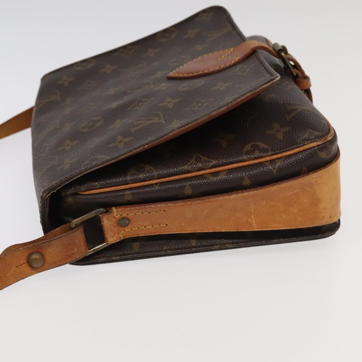 Louis Vuitton Cartouchière Brown Canvas Shoulder Bag