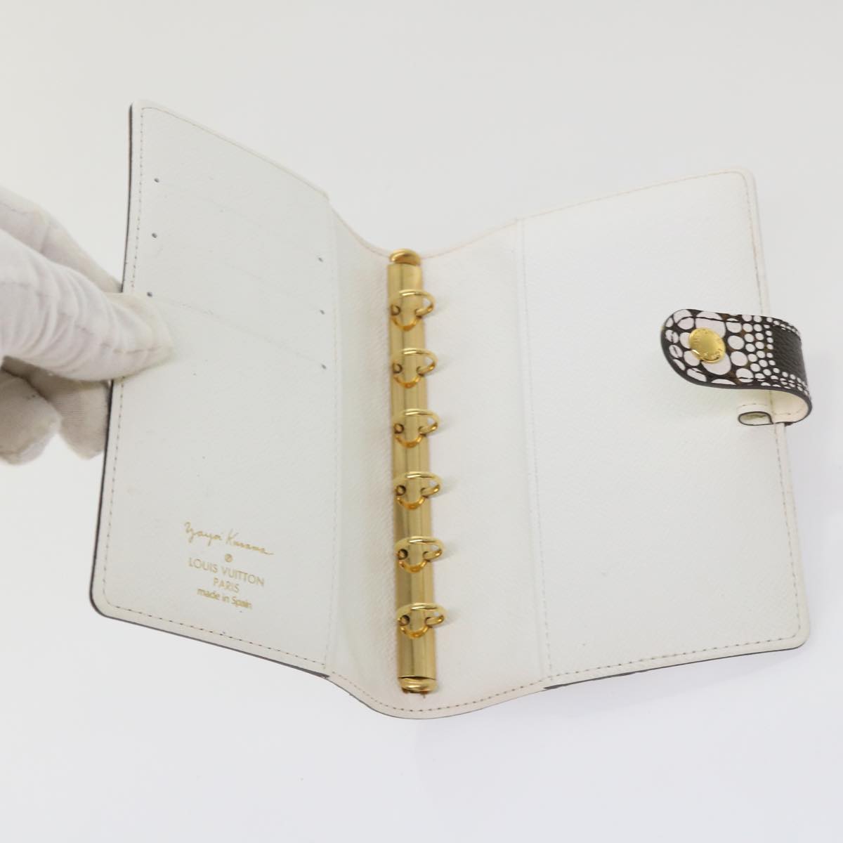 Louis Vuitton Agenda Cover White Canvas Wallet