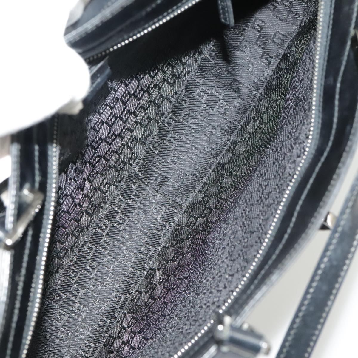 Gucci Black Patent Leather Tote Bag