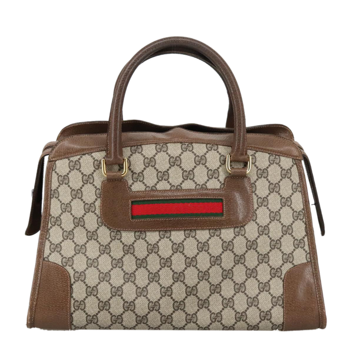 Gucci Sherry Beige Canvas Handbag ()