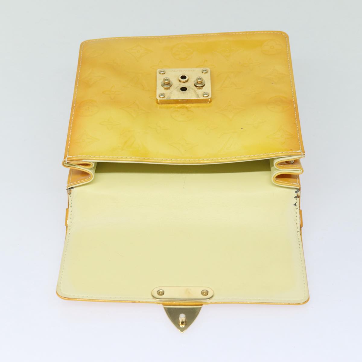 Louis Vuitton Spring Street Yellow Patent Leather Handbag