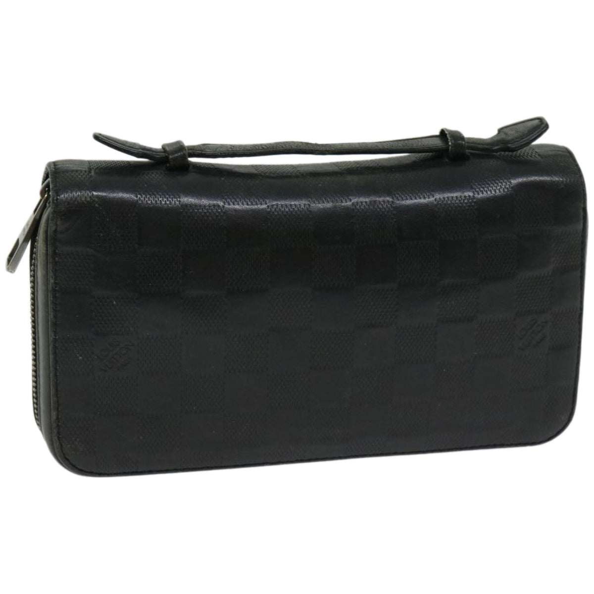Louis Vuitton Zippy Xl Black Leather Wallet