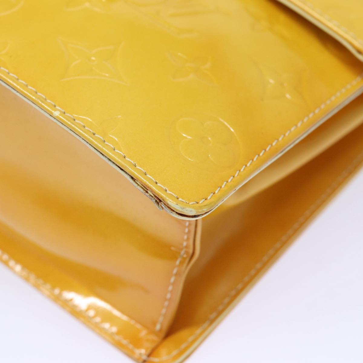 Louis Vuitton Spring Street Yellow Patent Leather Handbag