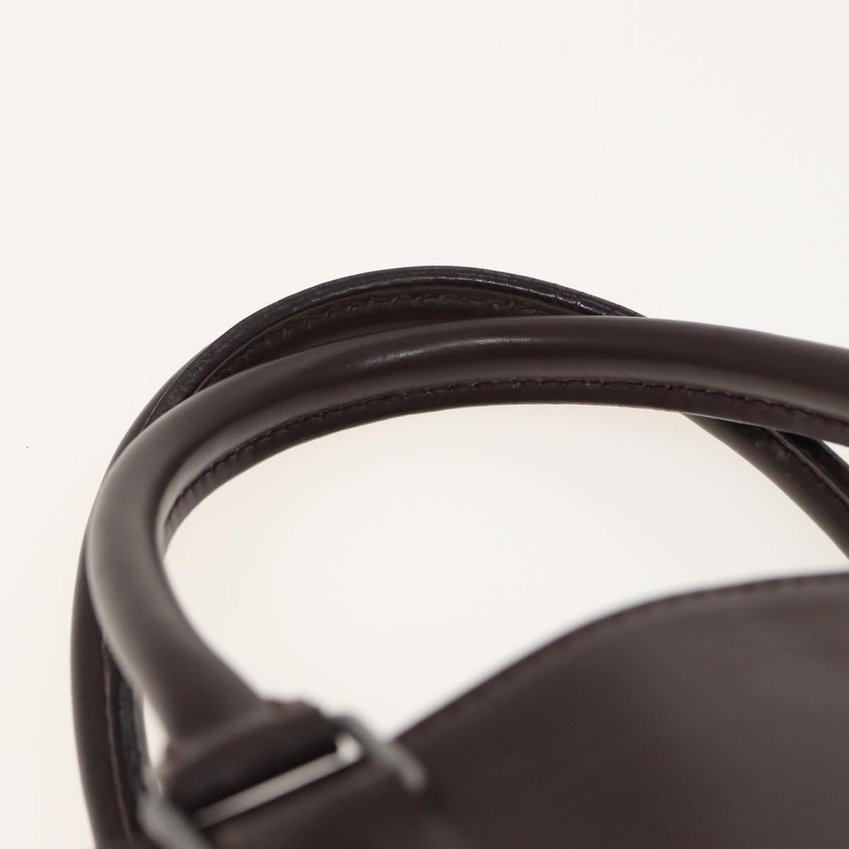 Louis Vuitton Sac Plat Brown Leather Handbag