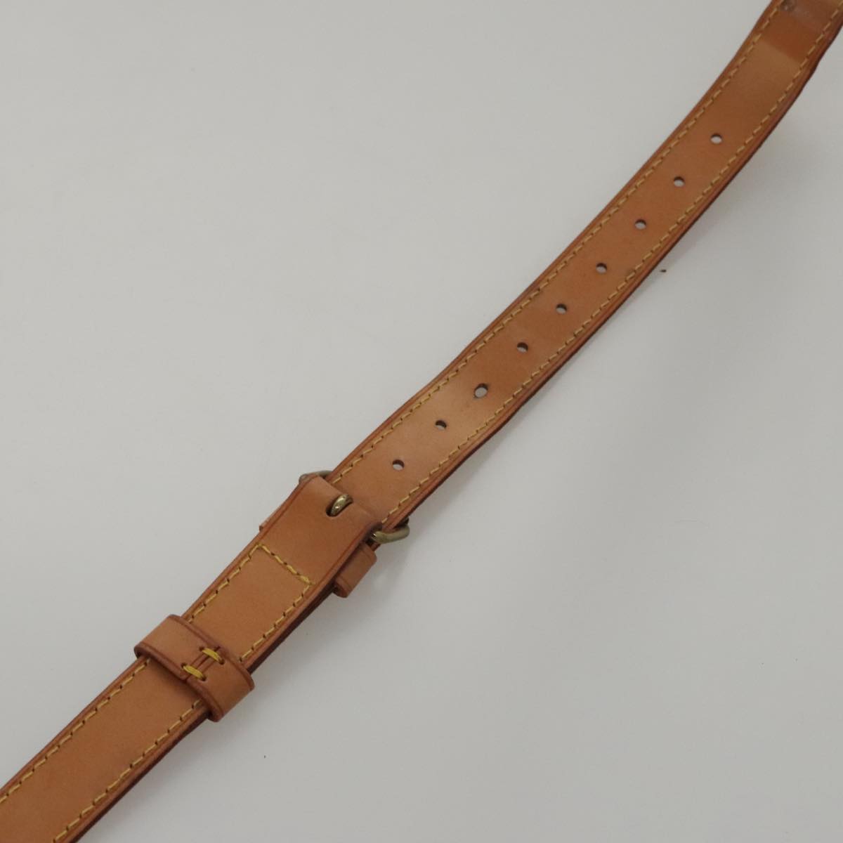 Louis Vuitton Shoulder Strap Beige Leather Bag Jewelry