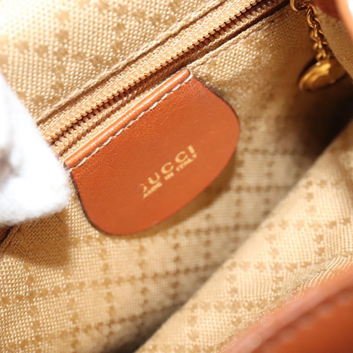 Gucci Bamboo Brown Leather Backpack Bag