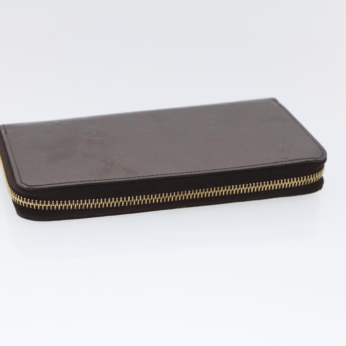 Louis Vuitton Portefeuille Zippy Burgundy Patent Leather Wallet
