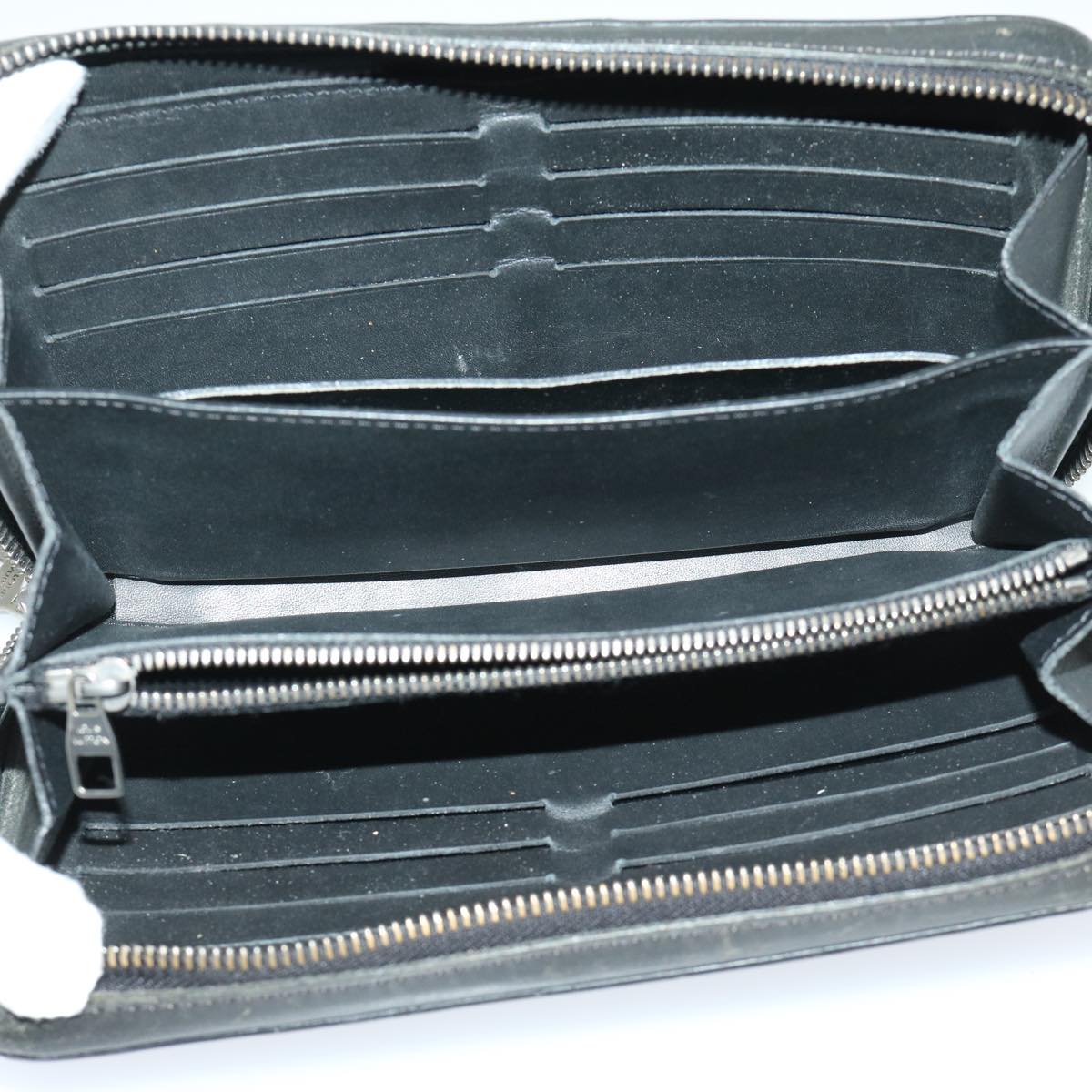 Louis Vuitton Zippy Xl Black Leather Wallet