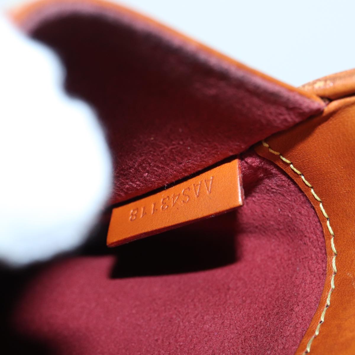 Louis Vuitton Gange Brown Leather Clutch Bag