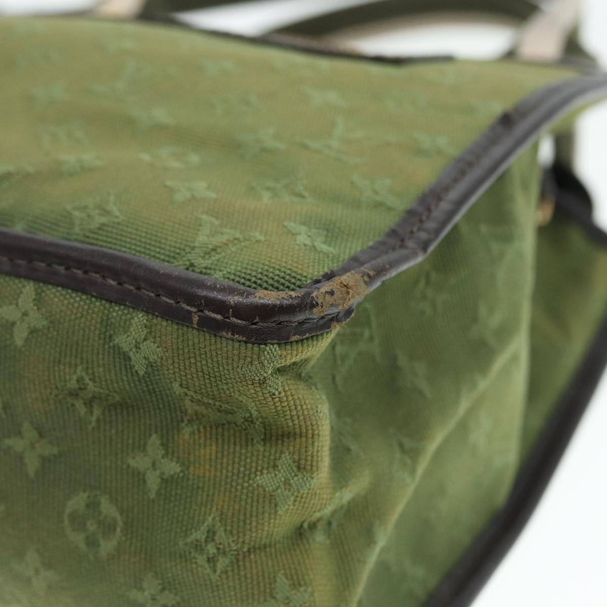 Louis Vuitton Suck Polosion Khaki Canvas Handbag