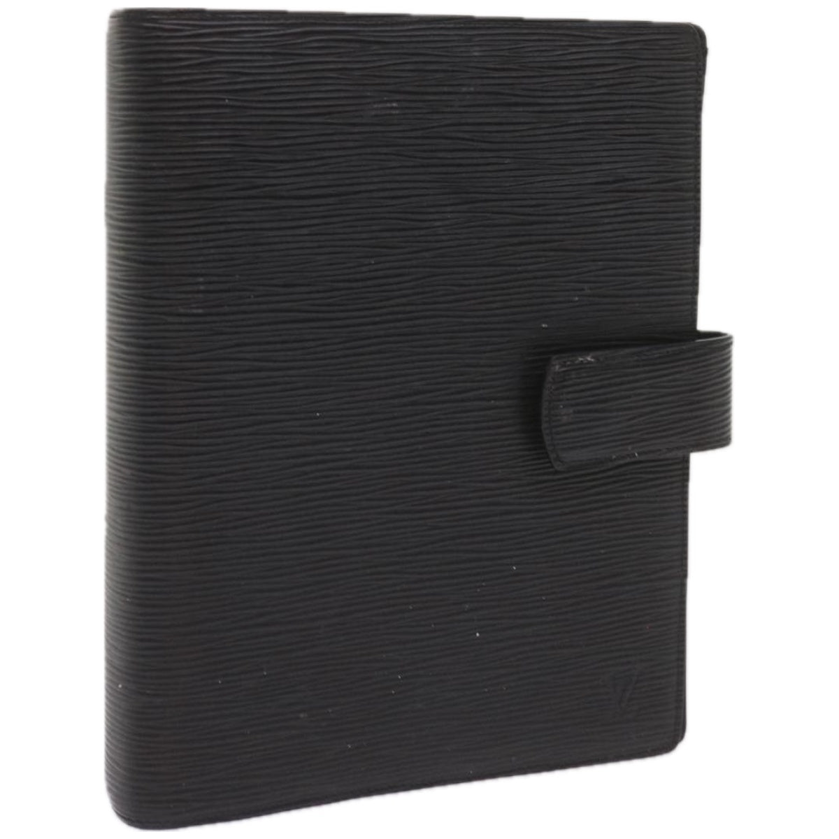 Louis Vuitton Agenda Cover Black Leather Wallet