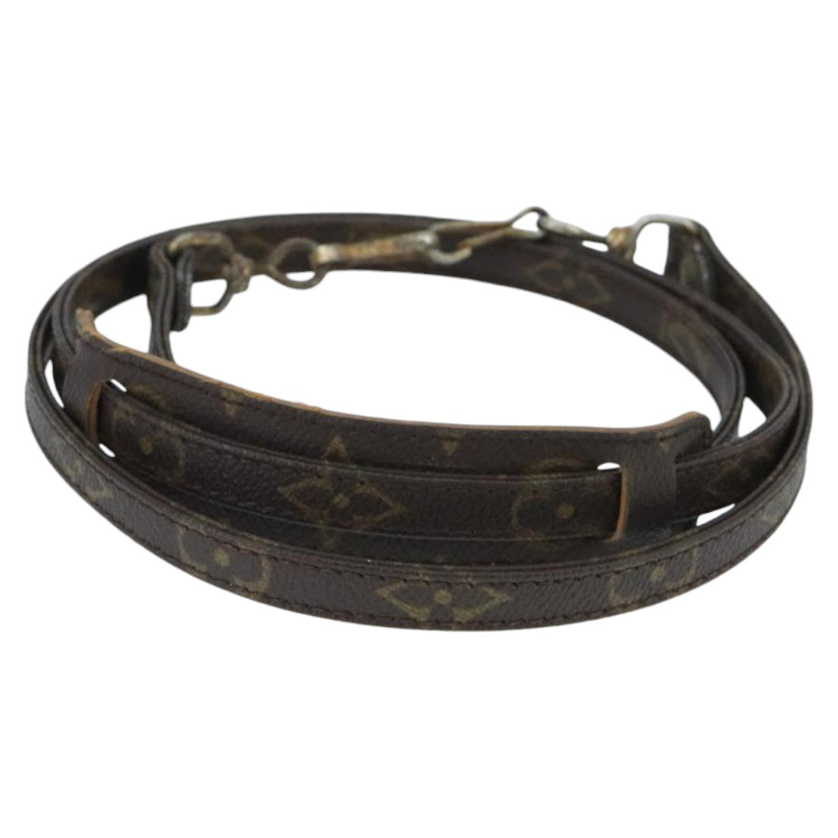 Louis Vuitton Shoulder Strap Brown Canvas Bag Jewelry