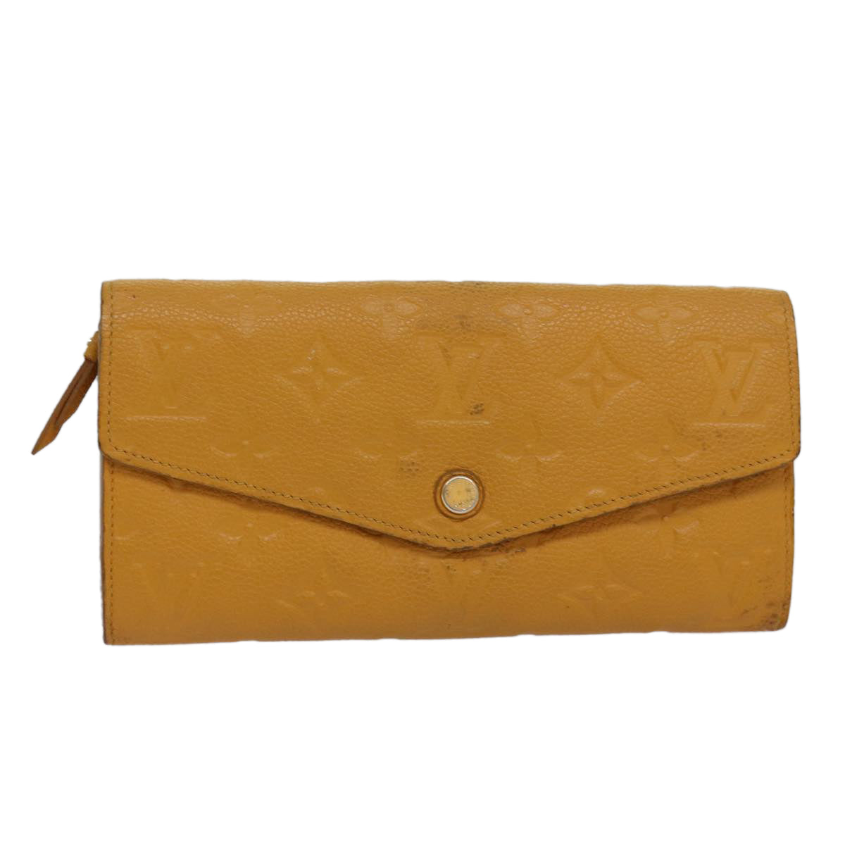 Louis Vuitton Portefeuille Yellow Leather Wallet