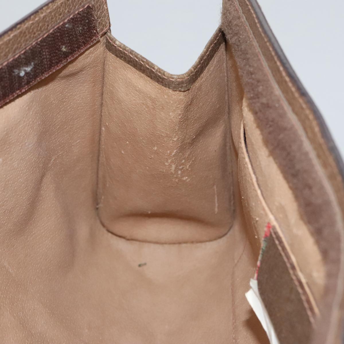 Gucci Sherry Beige Canvas Clutch Bag