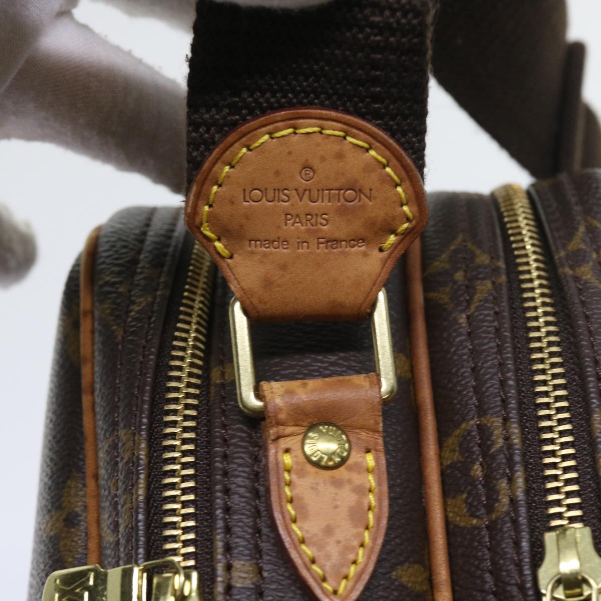 Louis Vuitton Reporter Brown Canvas Shoulder Bag