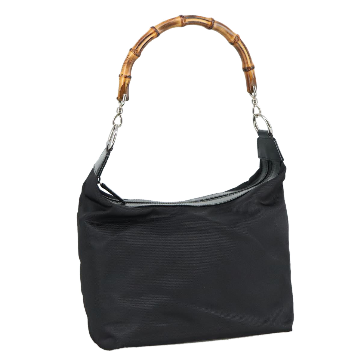 Gucci Bamboo Black Synthetic Handbag