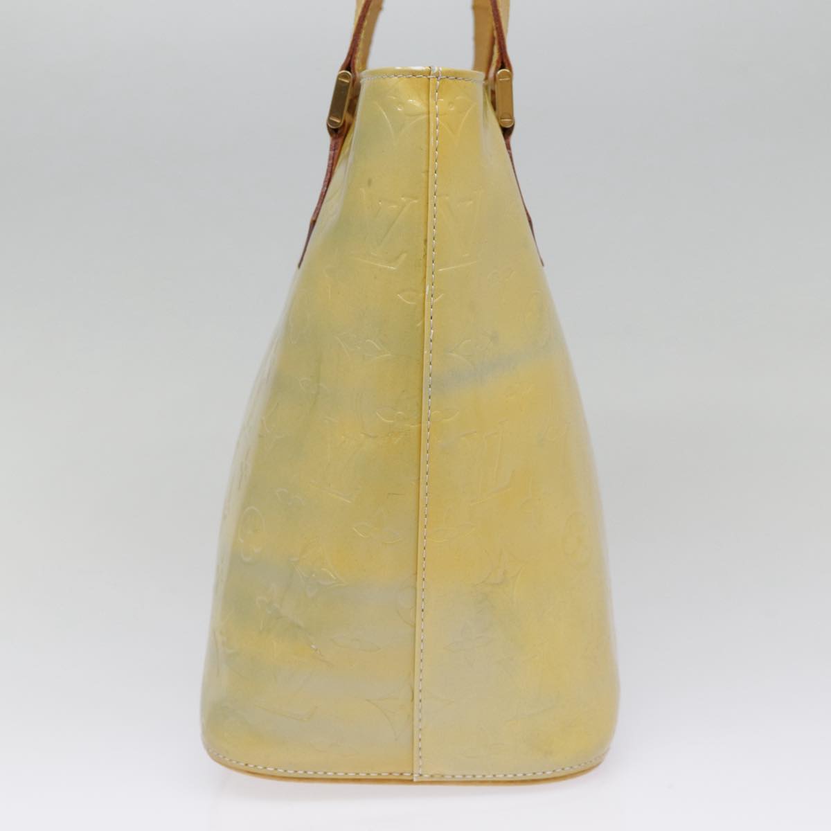 Louis Vuitton Houston Yellow Patent Leather Handbag