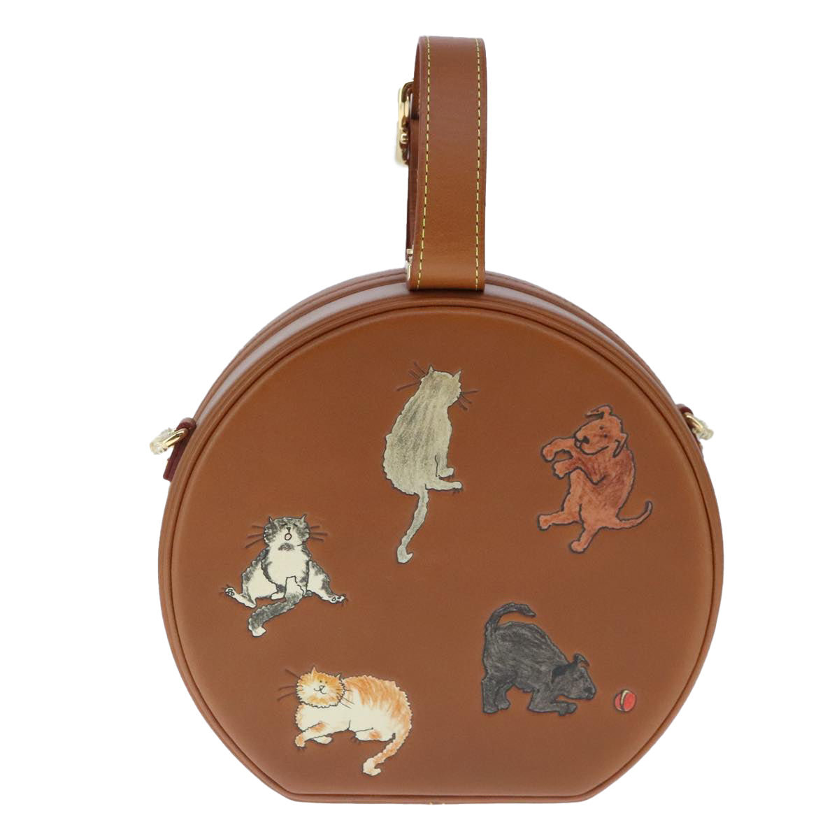 Louis Vuitton Petite Boite Chapeau Brown Leather Shoulder Bag