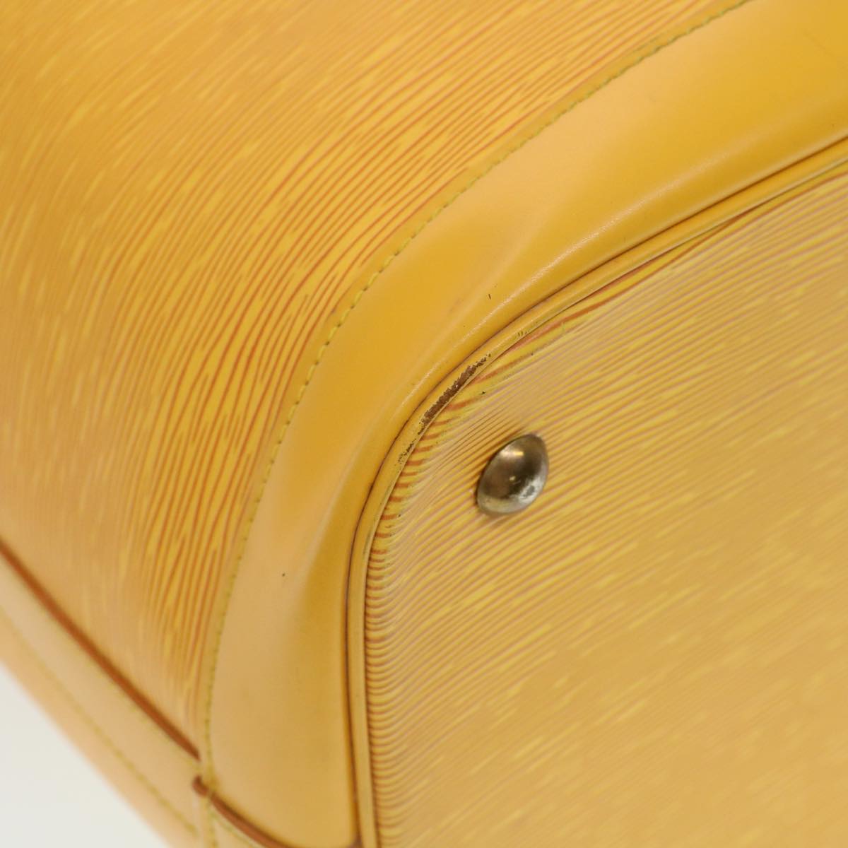 Louis Vuitton Boston Yellow Leather Travel Bag