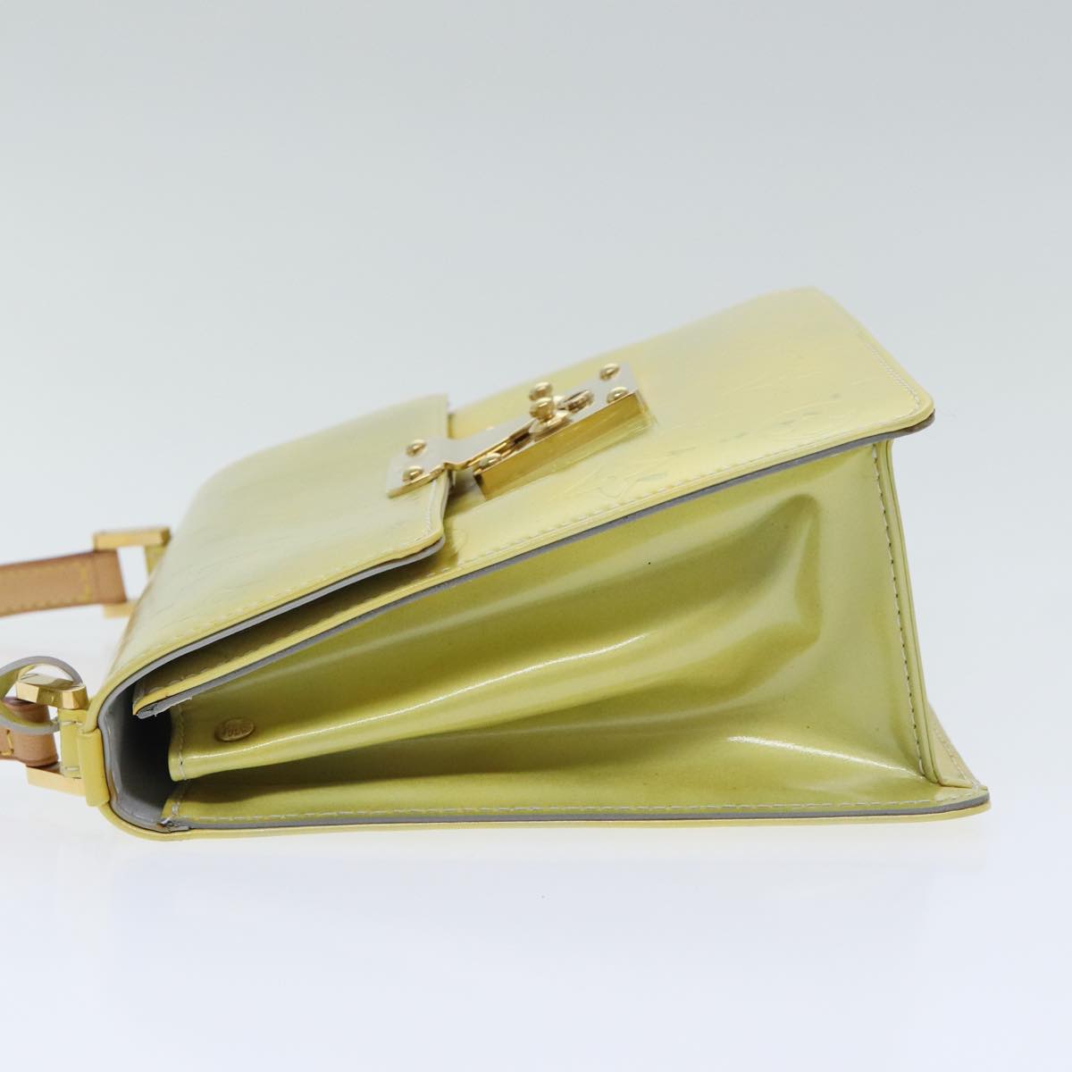 Louis Vuitton Spring Street Yellow Patent Leather Handbag