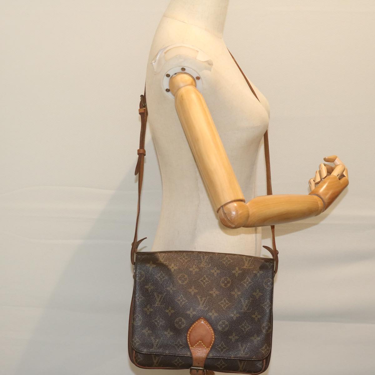Louis Vuitton Cartouchière Brown Canvas Shoulder Bag