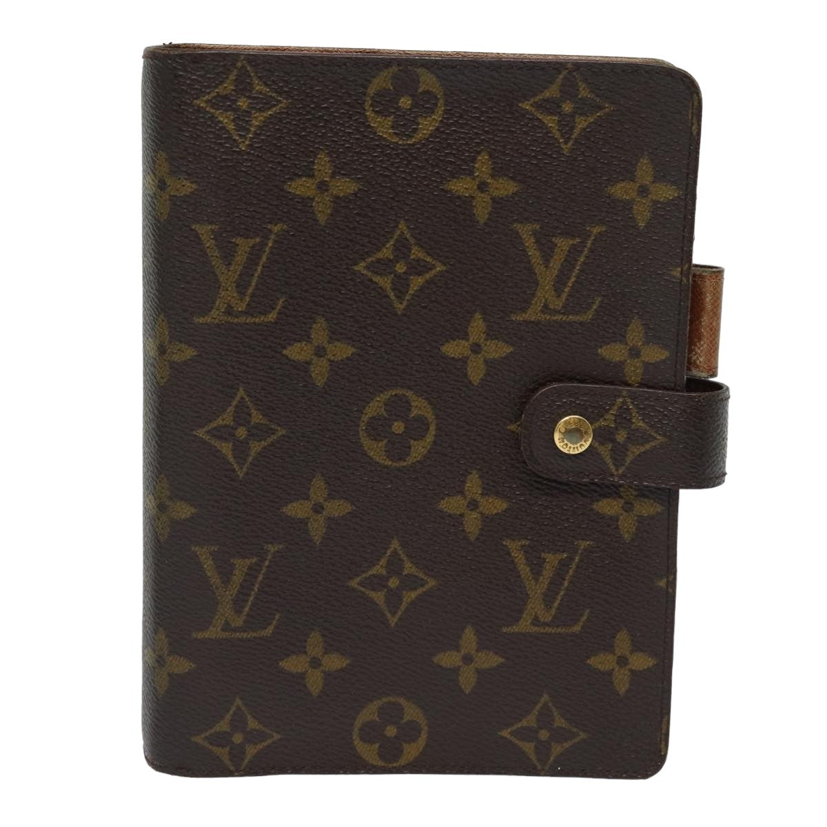 Louis Vuitton Agenda Cover Brown Canvas Wallet