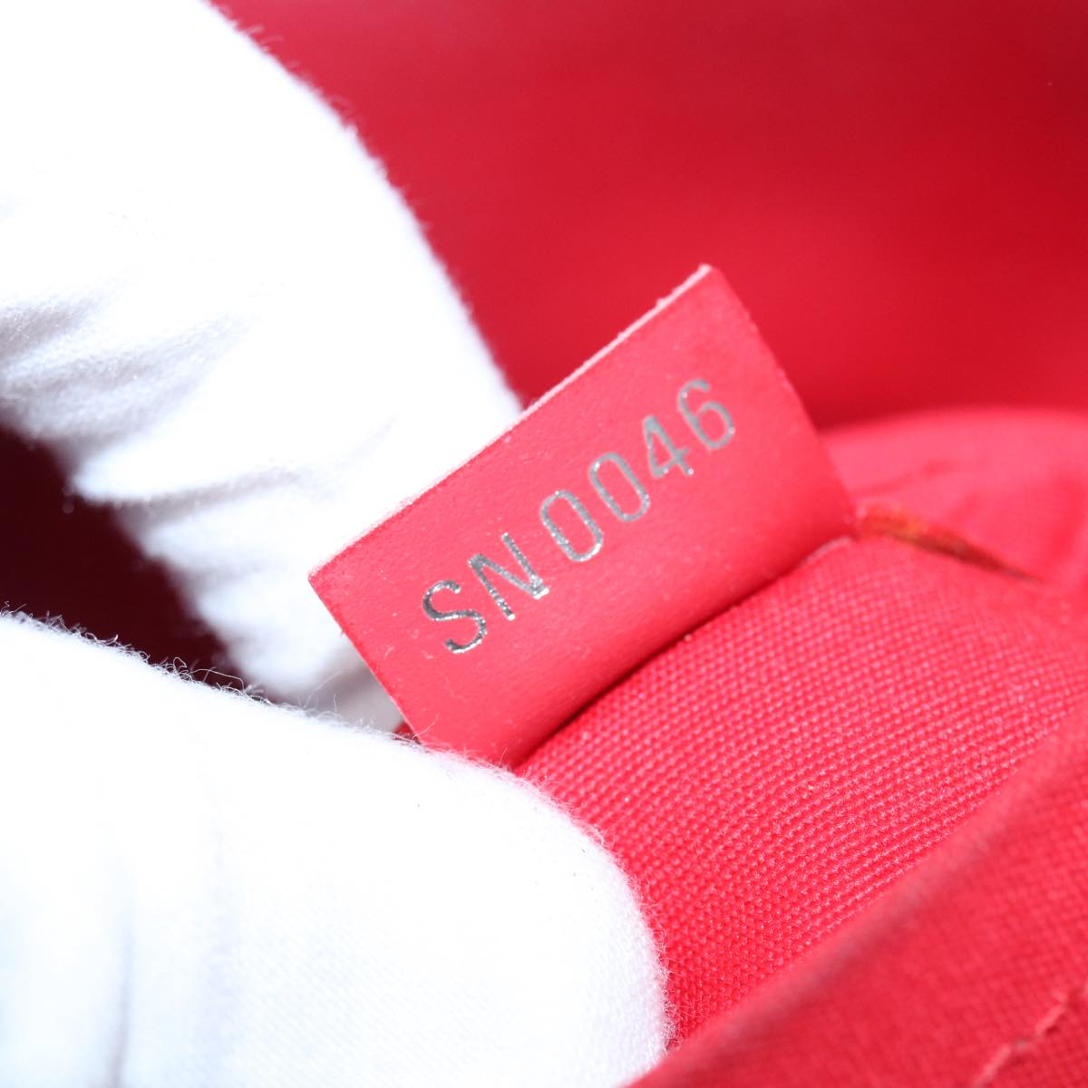 Louis Vuitton Passy Red Leather Handbag