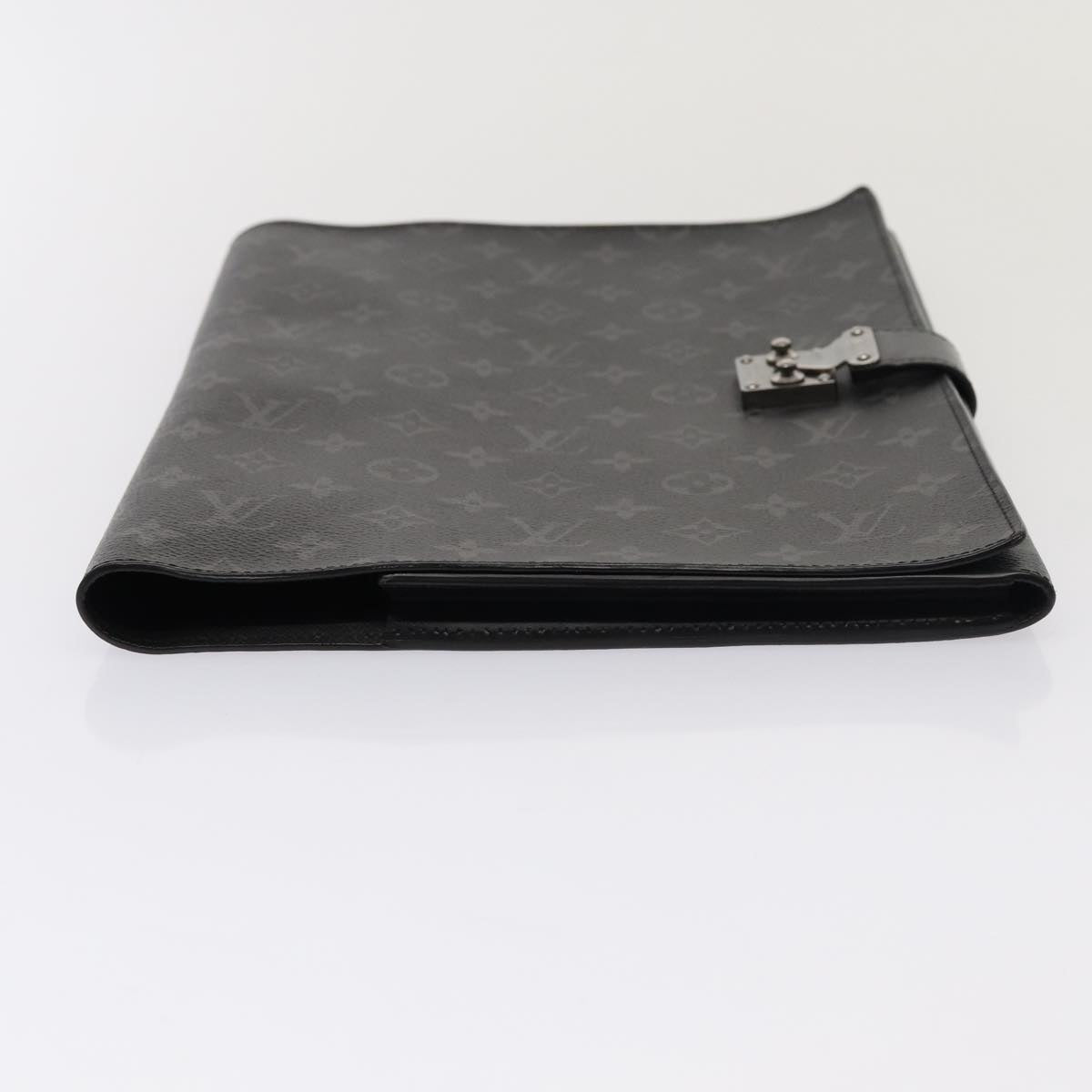 Louis Vuitton Porte Documents Grey Canvas Briefcase Bag