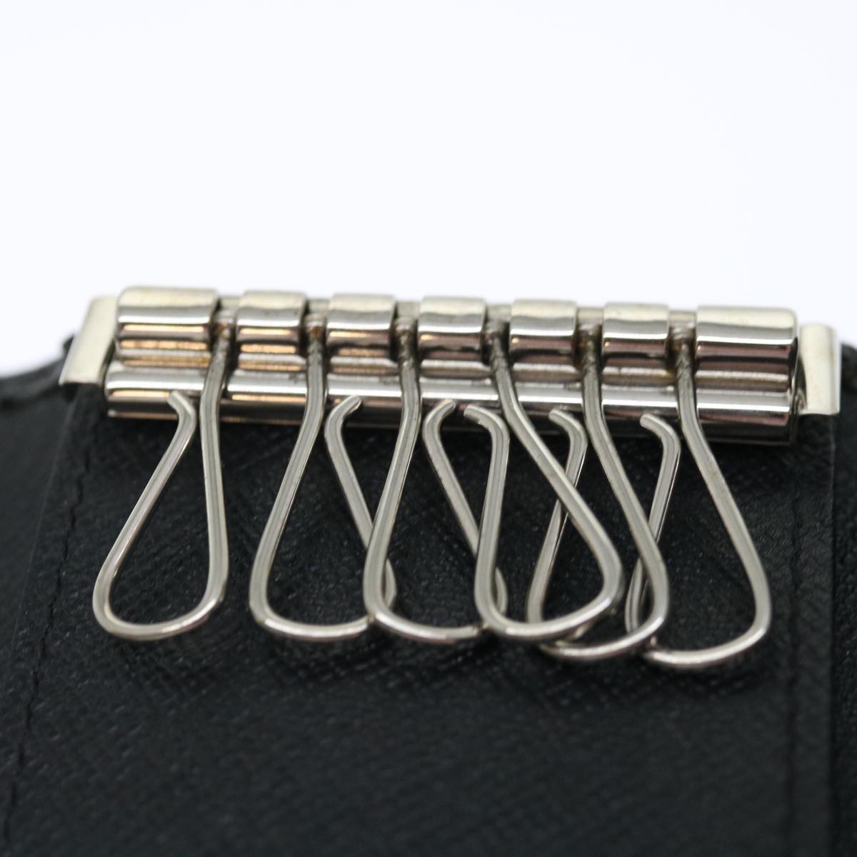Louis Vuitton 6 Key Holder Black Leather Wallet