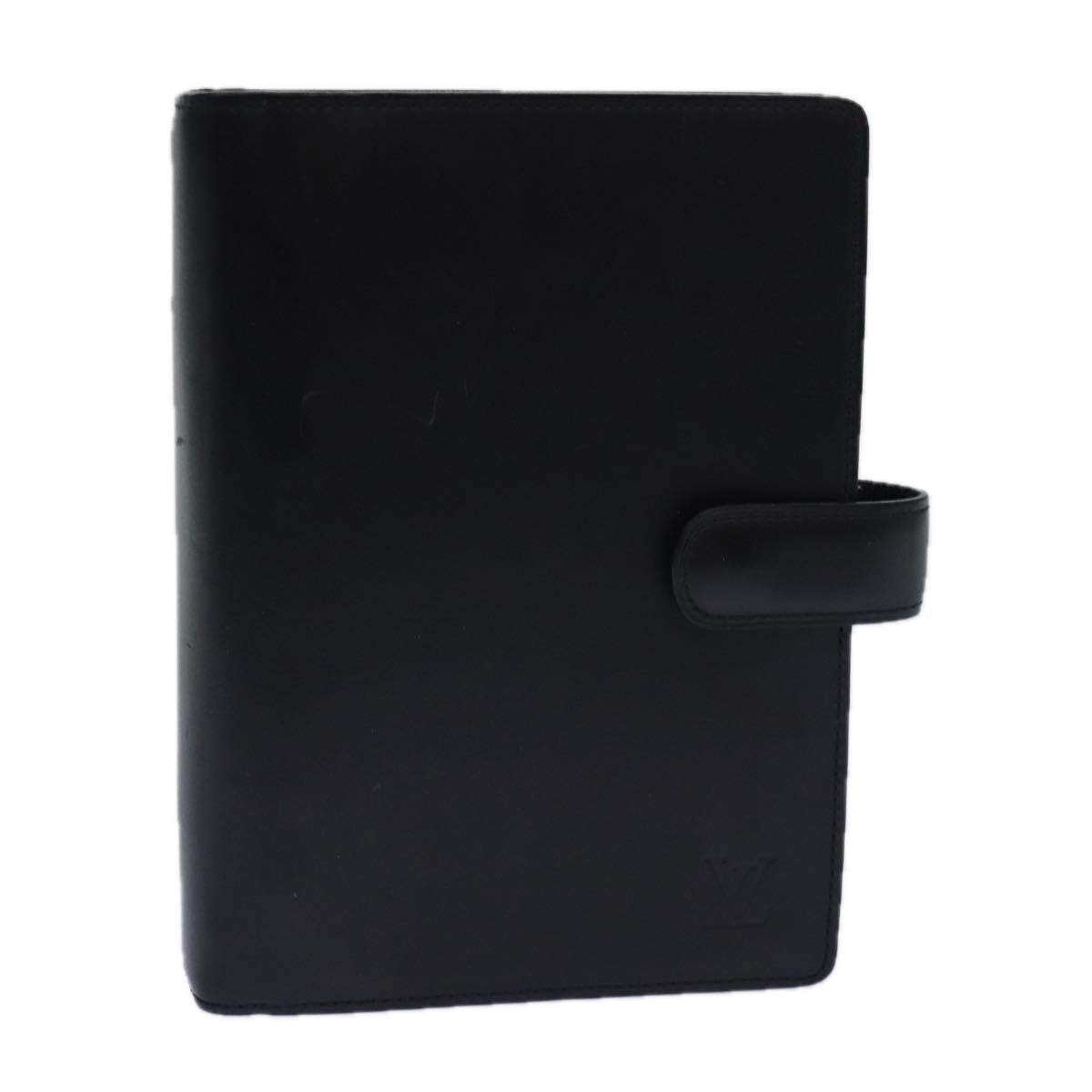 Louis Vuitton Agenda Mm Black Leather Wallet ()