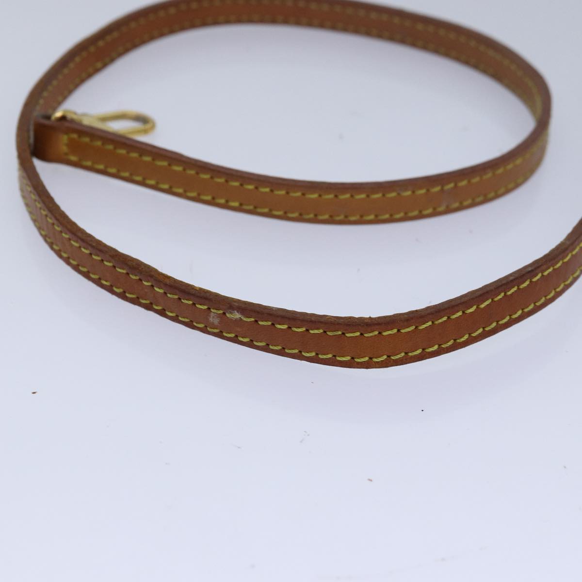 Louis Vuitton Shoulder Strap Beige Leather Bag Jewelry