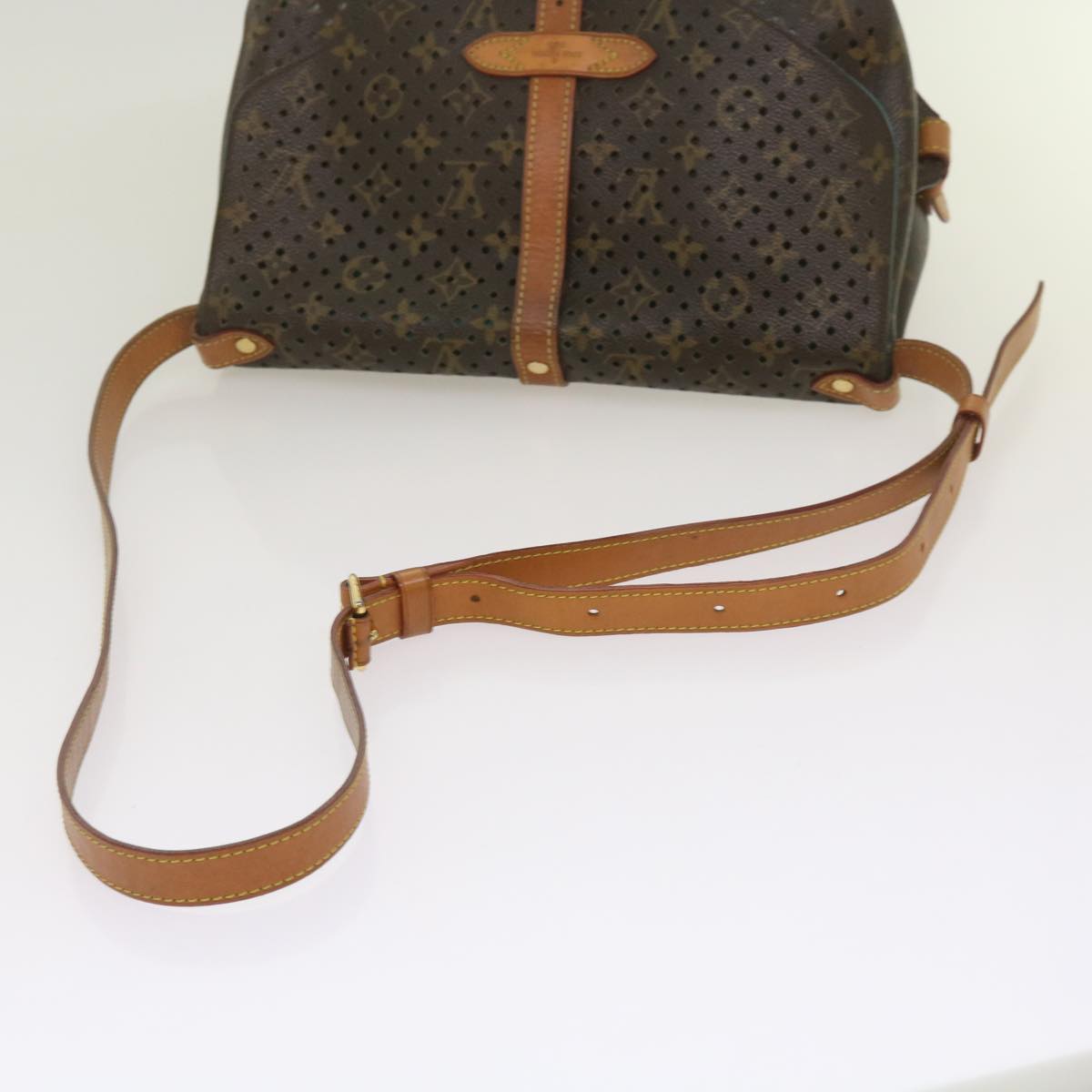 Louis Vuitton Brown Canvas Shoulder Bag