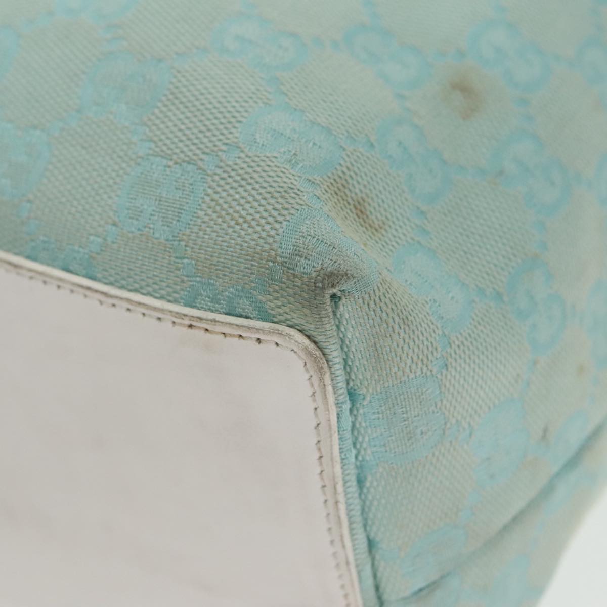Gucci Gg Canvas Blue Canvas Tote Bag