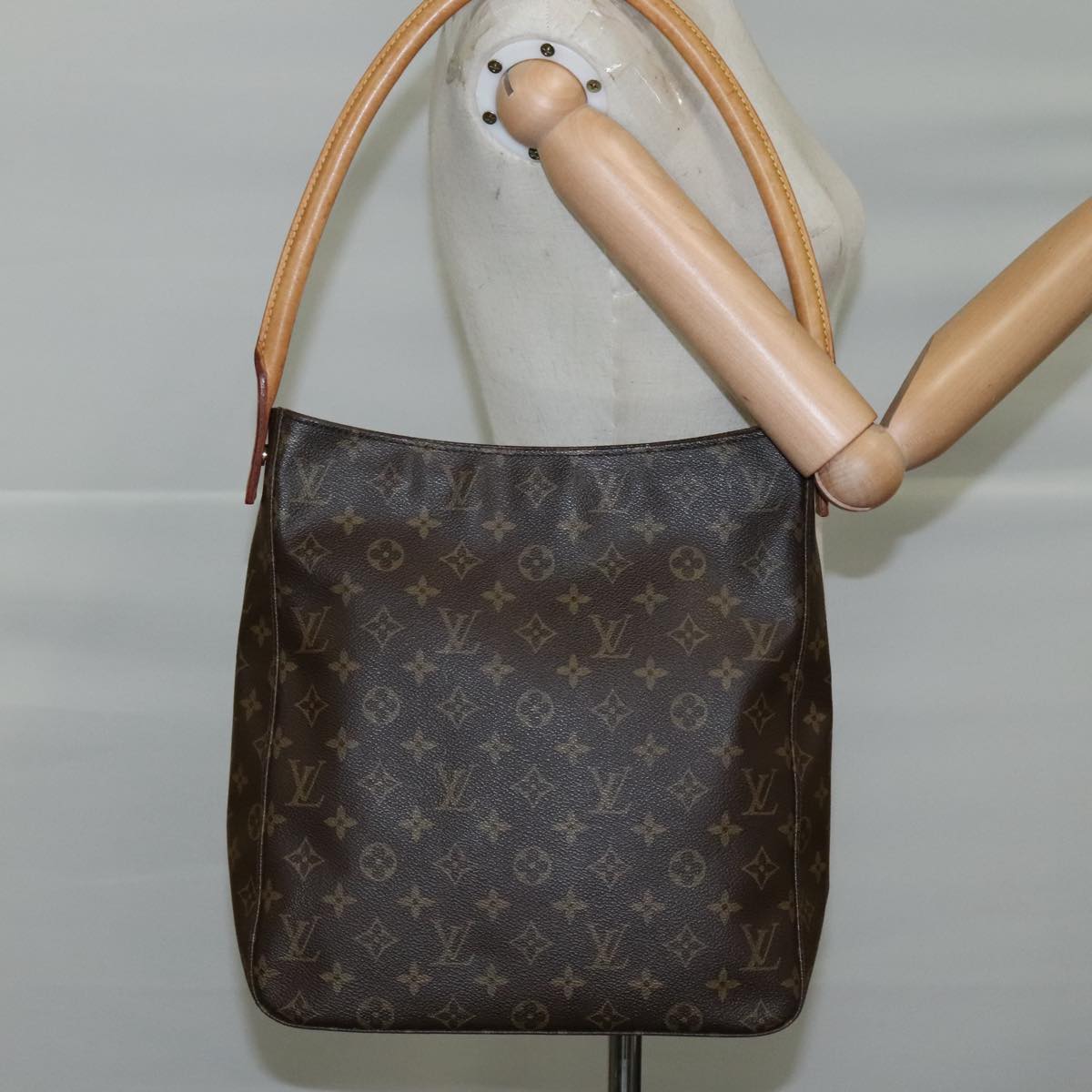 Louis Vuitton Looping Gm Brown Canvas Shoulder Bag