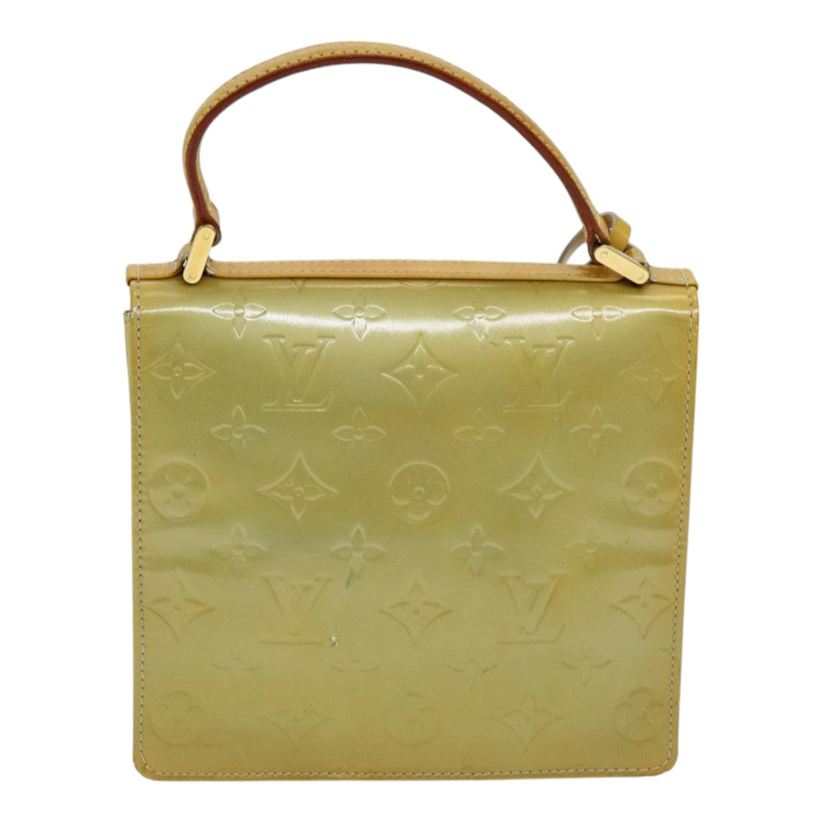 Louis Vuitton Spring Street Yellow Patent Leather Handbag