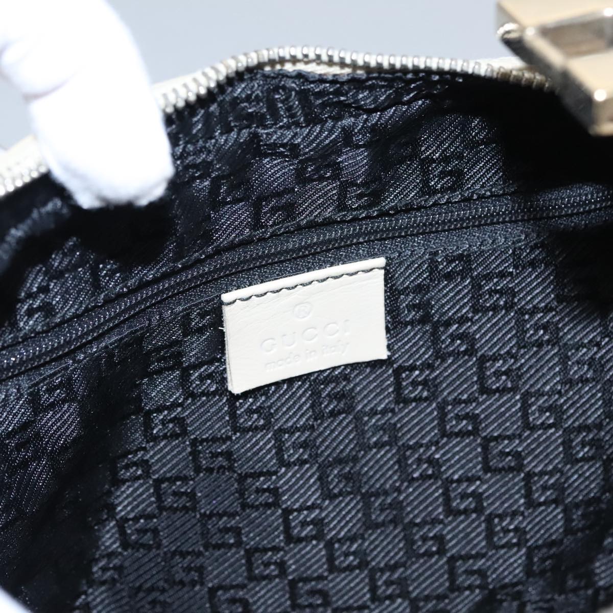 Gucci Hobo Beige Leather Shoulder Bag