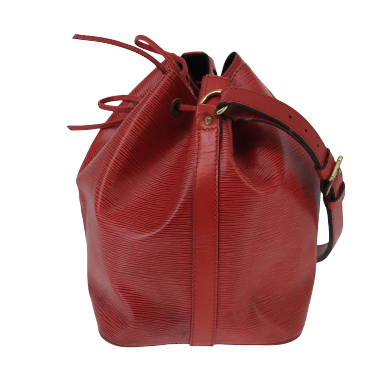 Louis Vuitton Noe Red Leather Shoulder Bag