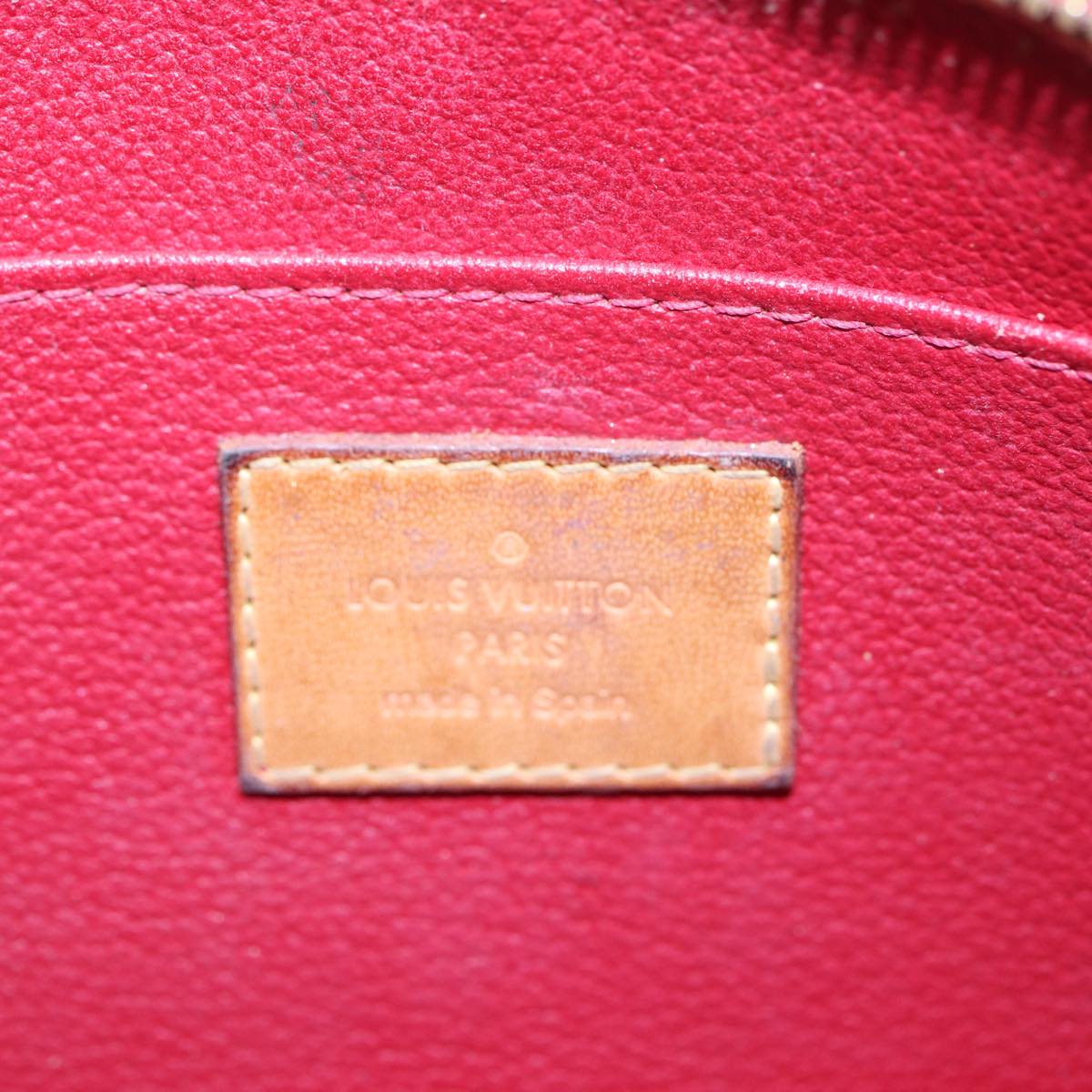 Louis Vuitton Cosmetic Pouch Red Patent Leather Clutch Bag