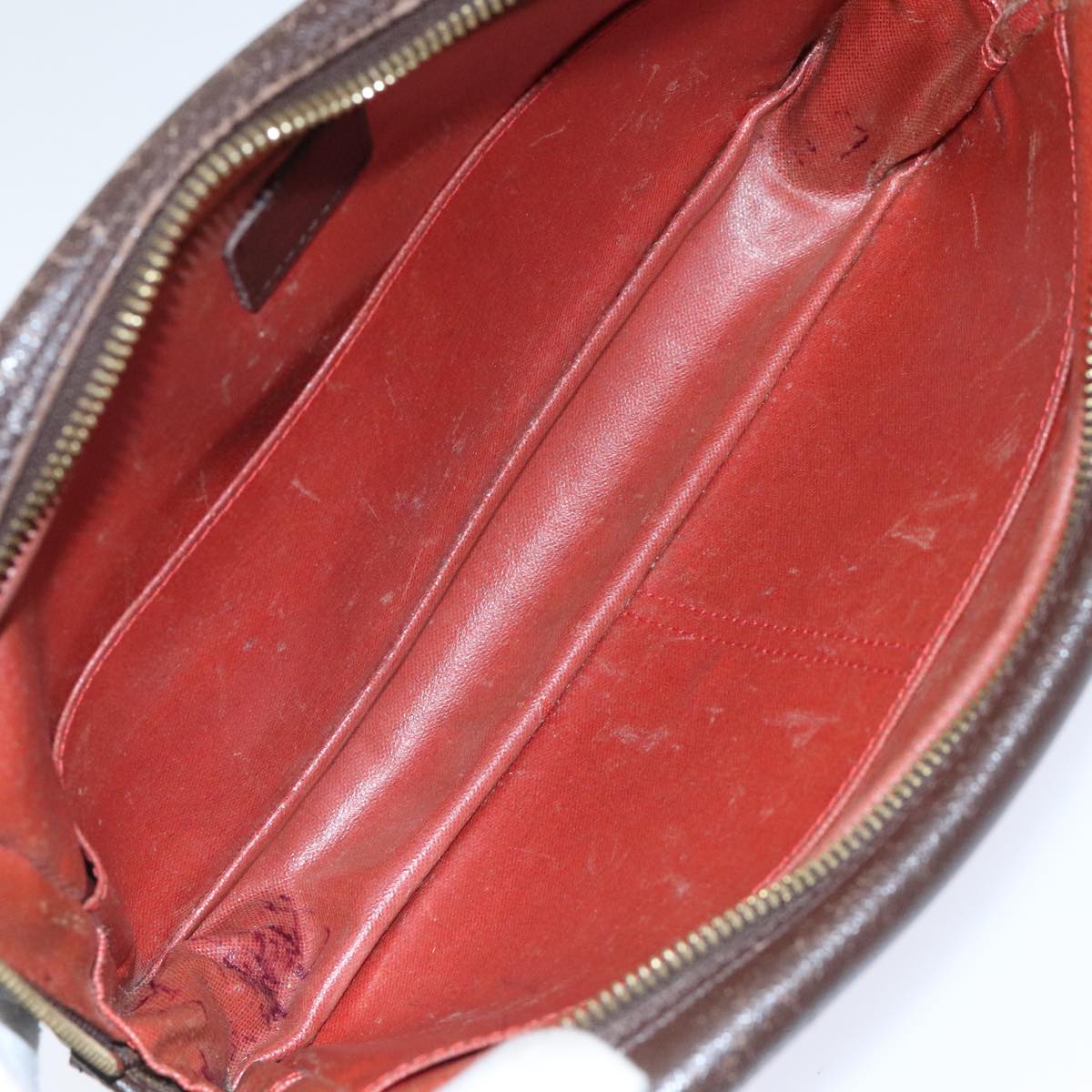 Louis Vuitton Trousse Toilette 28 Brown Canvas Clutch Bag