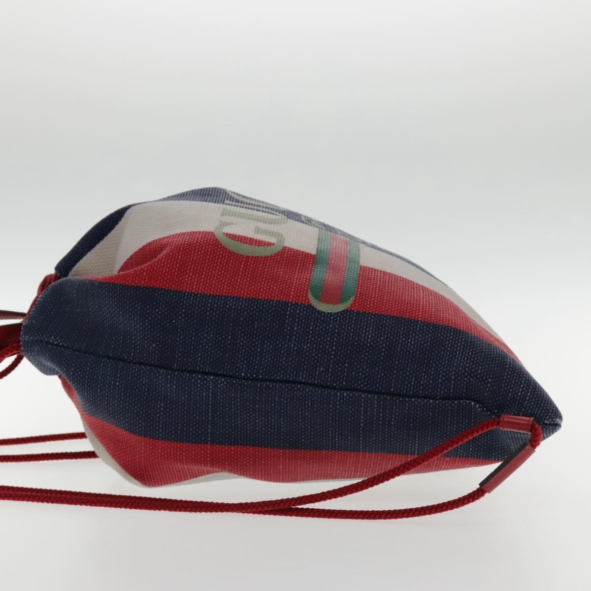 Gucci Blue Canvas Backpack Bag