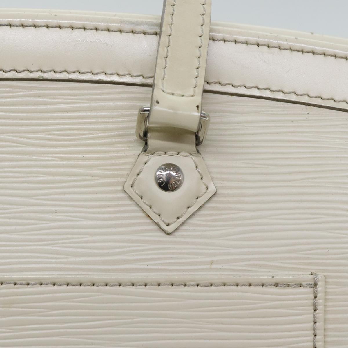Louis Vuitton Madelaine Ecru Leather Handbag