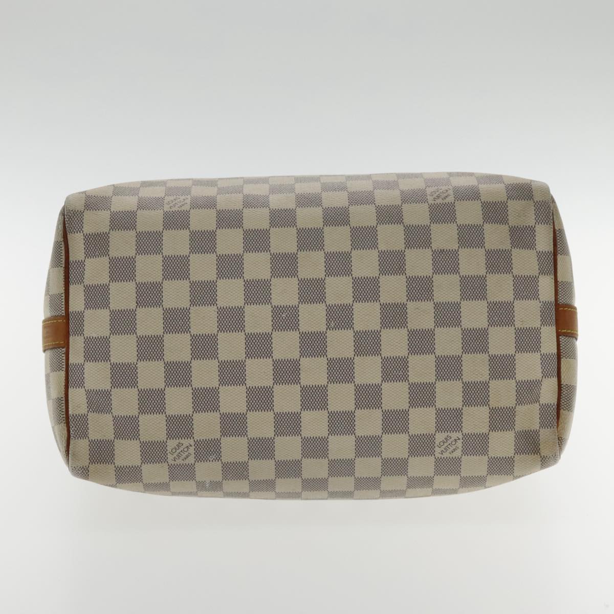 Louis Vuitton Speedy 30 White Canvas Handbag